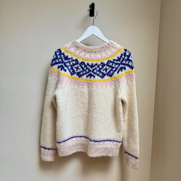 J.Crew Collection Hand Knit Alpaca Wool Blend Fair Isle Sweater – Women’s - Picture 6 of 9